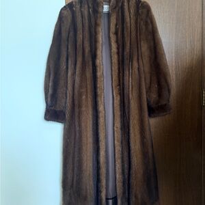 Vintage Brown Fur Cape